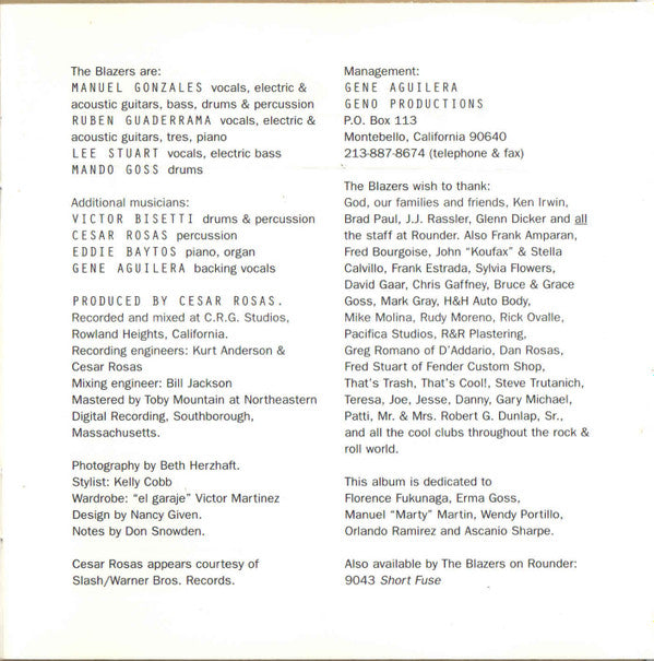 The Blazers (3) : East Side Soul (CD)