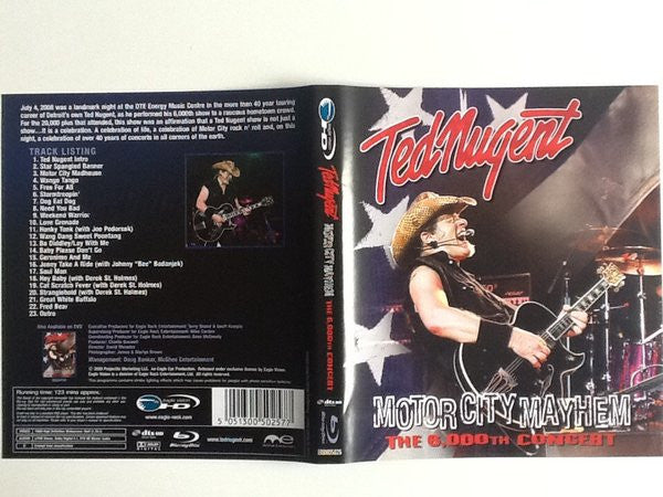 Ted Nugent : Motor City Mayhem  (The 6,000th Concert) (Blu-ray, Multichannel)
