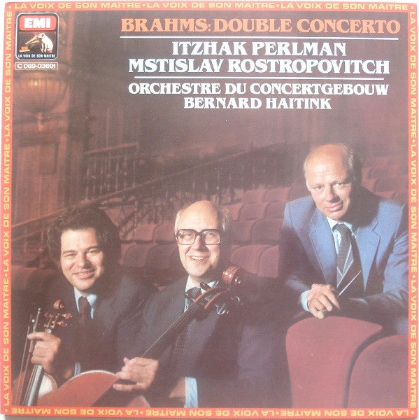 Johannes Brahms — Itzhak Perlman, Mstislav Rostropovich, Concertgebouworkest, Bernard Haitink : Brahms: Double Concerto (LP)