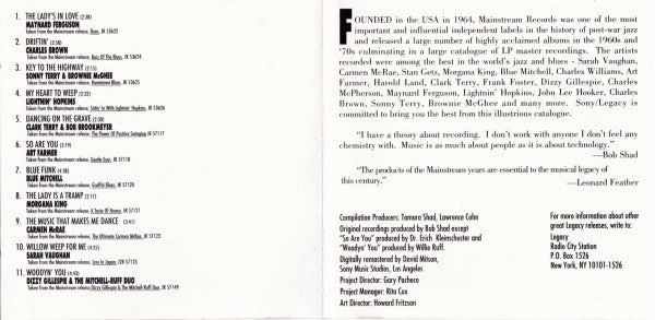 Various : Mainstream Records Sampler (CD, Smplr)