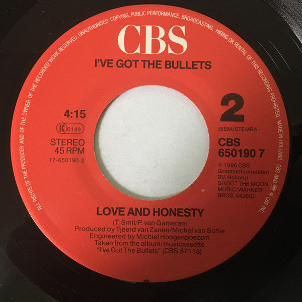 I've Got The Bullets : Nighttrain (7", Single)