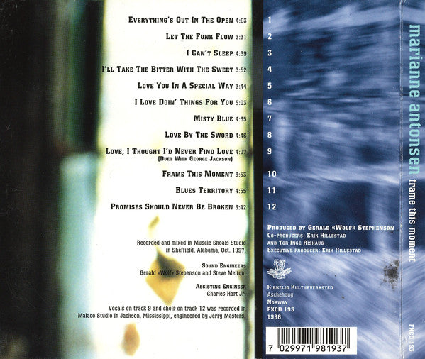Marianne Antonsen : Frame This Moment (CD, Album)