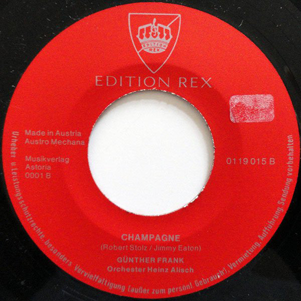 Günther Frank, Orchester Heinz Alisch : Abends Brauch Ich Liebe  (7", Single)