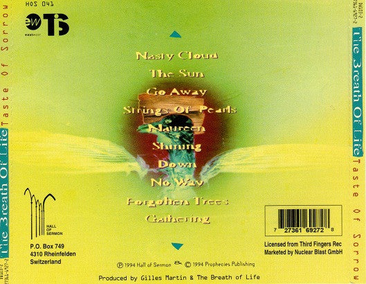 The Breath Of Life : Taste Of Sorrow (CD, Album)