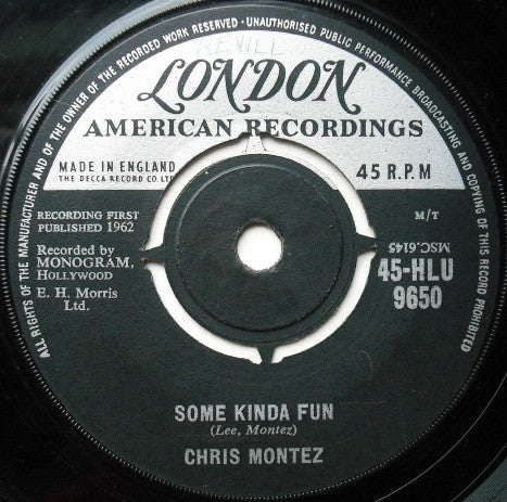 Chris Montez : Some Kinda Fun (7", Single, RP)