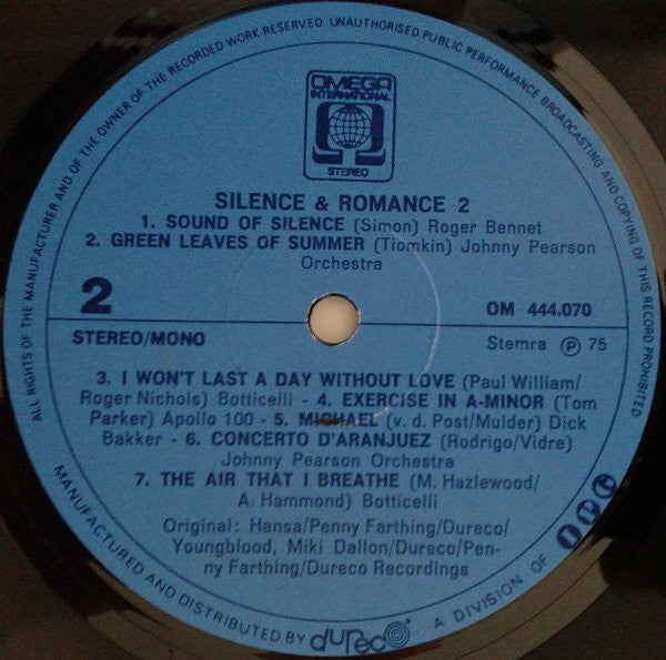 Various : Silence & Romance 2 (LP, Comp)