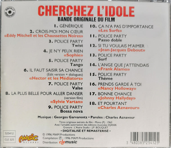 Various : Cherchez L'Idole - Bande Originale Du Film (CD, Album, RE)