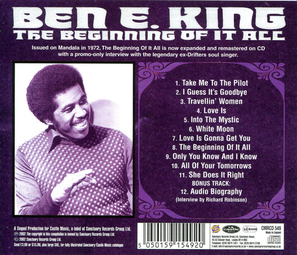 Ben E. King : The Beginning Of It All (CD, RE)