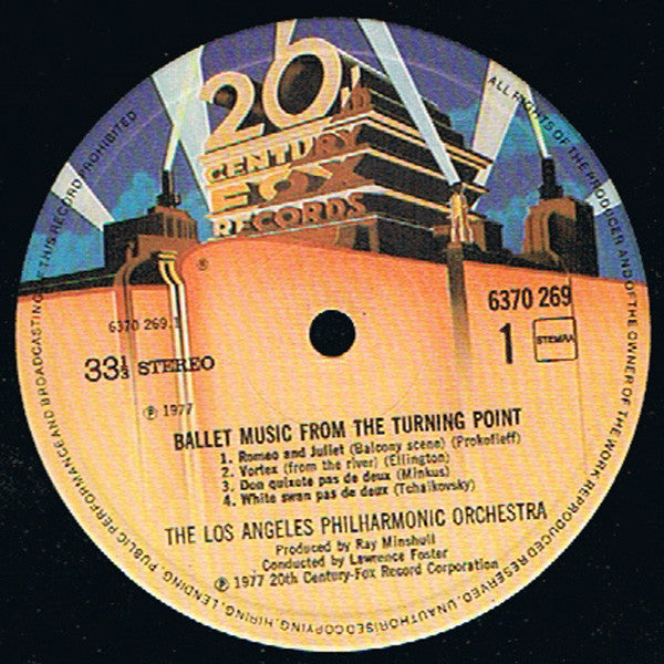 Los Angeles Philharmonic Orchestra : Ballet Music From The Turning Point (LP, Album, Gat)