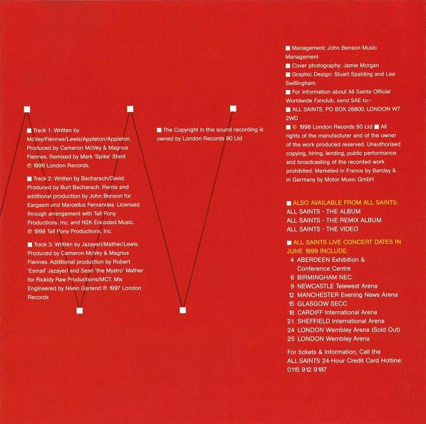 All Saints : War Of Nerves (CD, Single)