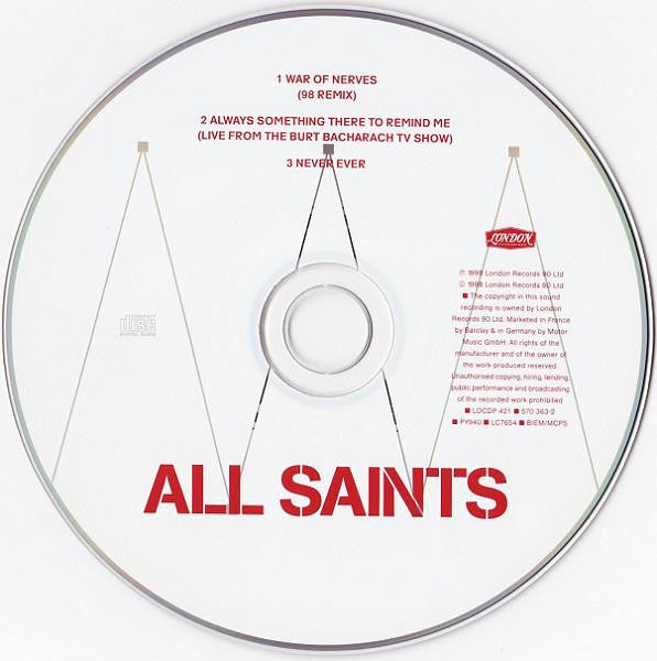 All Saints : War Of Nerves (CD, Single)