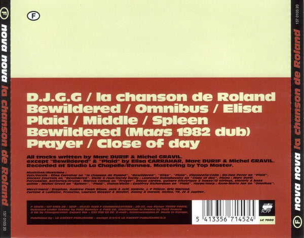 Nova Nova : La Chanson De Roland (CD, Album)