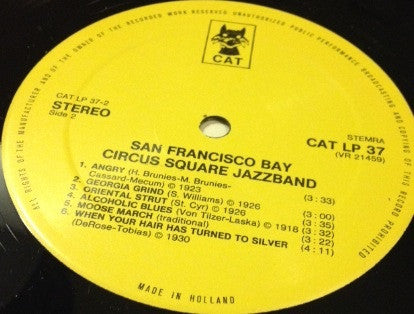 Circus Square Jazz Band : San Francisco Bay (LP)