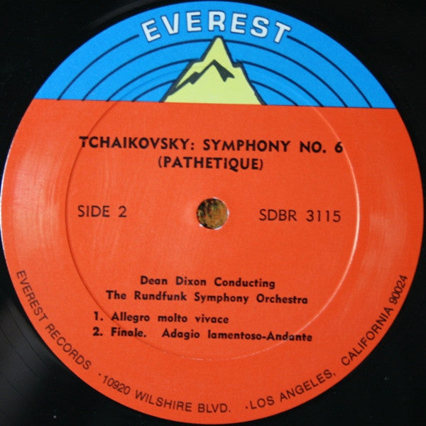Dean Dixon (2) Conducting Rundfunk-Sinfonie-Orchester Leipzig, Pyotr Ilyich Tchaikovsky : Symphony No.6 Pathétique (LP, Album)