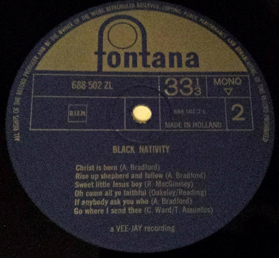 Marion Williams & The Stars Of Faith, Princess Stewart, Alex Bradford & The Bradford Singers : Black Nativity (Gospel On Broadway) (LP, Album, Mono, Gat)