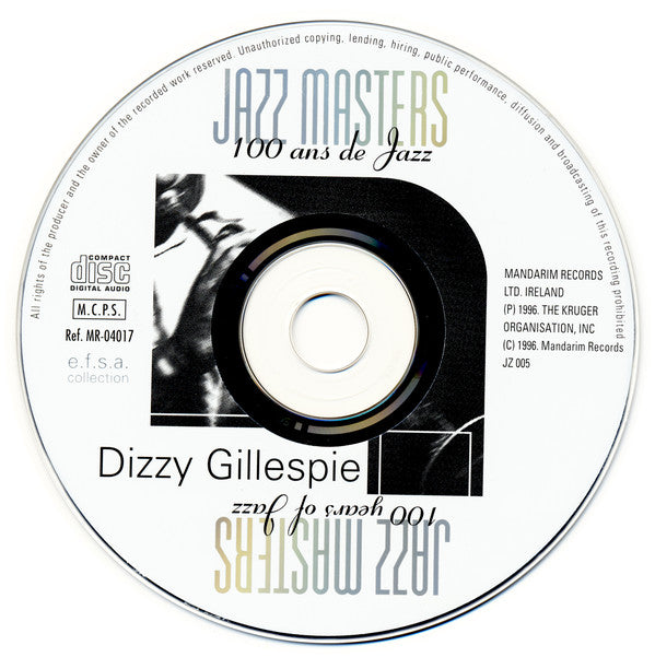 Dizzy Gillespie : Jazz Masters (100 Ans De Jazz) (CD)