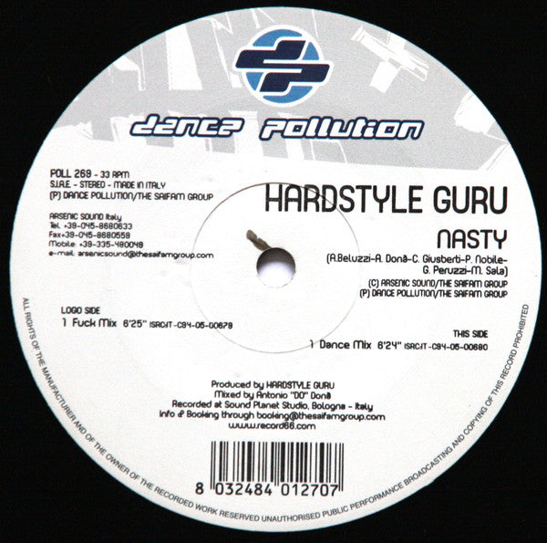 Hardstyle Guru : Nasty (12")