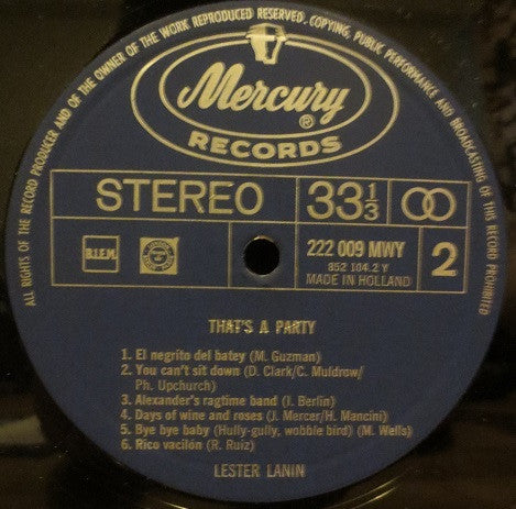 Lester Lanin : That's A Party (LP)