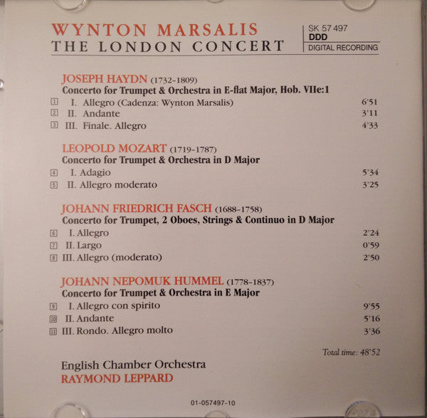 Wynton Marsalis : The London Concert  (CD, Album)