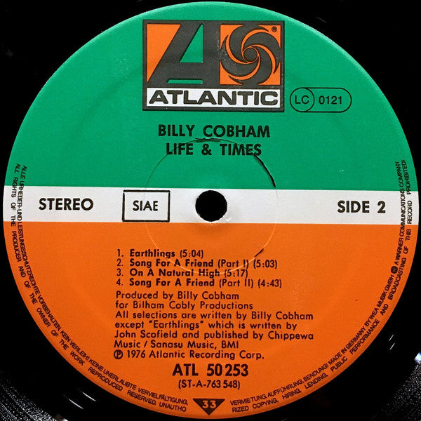 Billy Cobham : Life & Times (LP, Album)