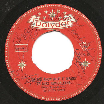 Ted Easton Combo : Do You Know What It Means To Miss New-Orleans (7", Single)