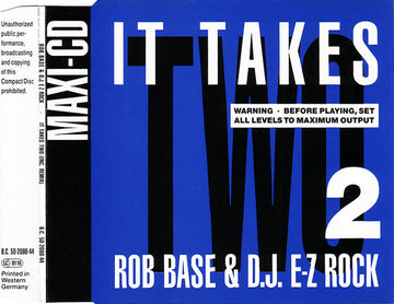 Rob Base & DJ E-Z Rock : It Takes Two (Inc. Remix) (CD, Maxi)