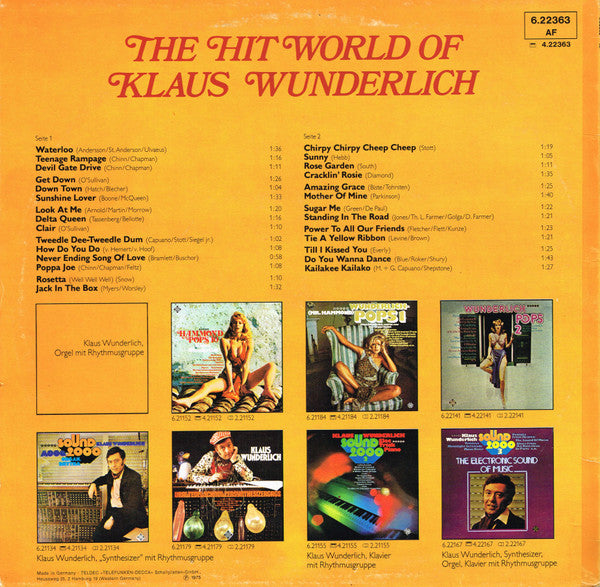 Klaus Wunderlich : The Hit World Of Klaus Wunderlich (LP, Comp)