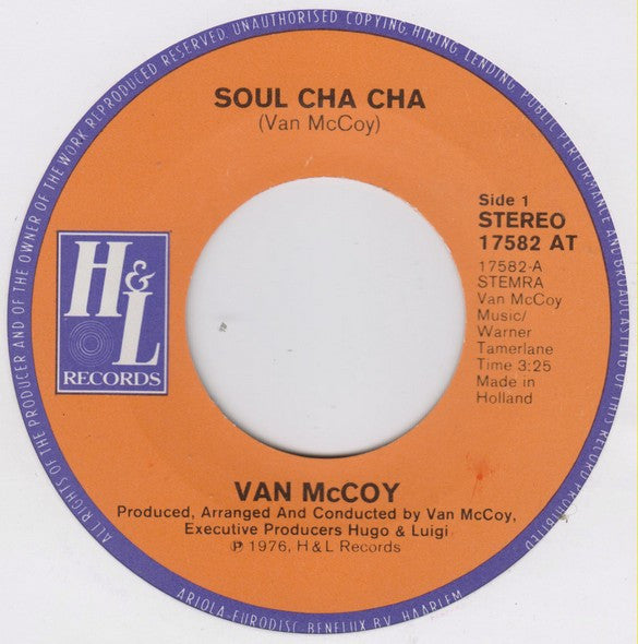 Van McCoy : Soul Cha Cha (7", Single)