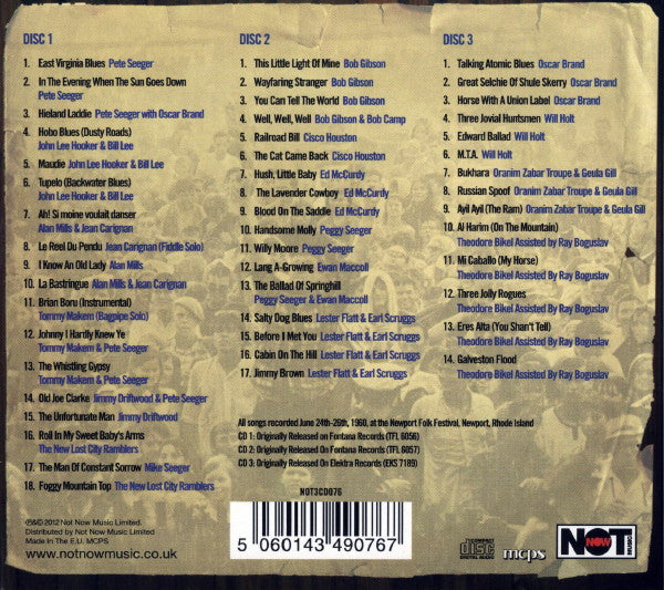 Various : The Newport Folk Festival-1960 (3xCD, Comp)