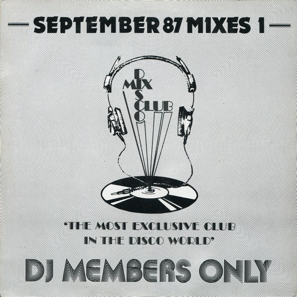 Various : September 87 Mixes 1 (12", P/Mixed)