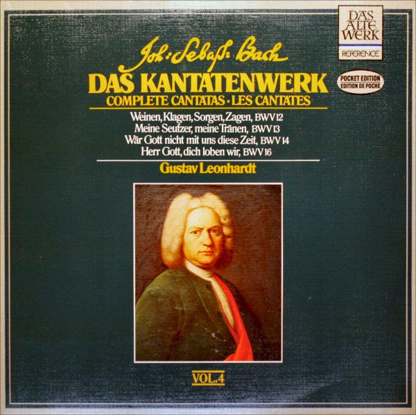 Johann Sebastian Bach - Gustav Leonhardt : Das Kantatenwerk • Complete Cantatas • Les Cantates - Vol. 4 - BWV 12-16 (2xLP, RE)