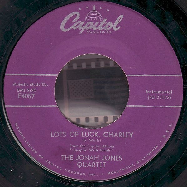The Jonah Jones Quartet : Night Train / Lots Of Luck Charley (7")