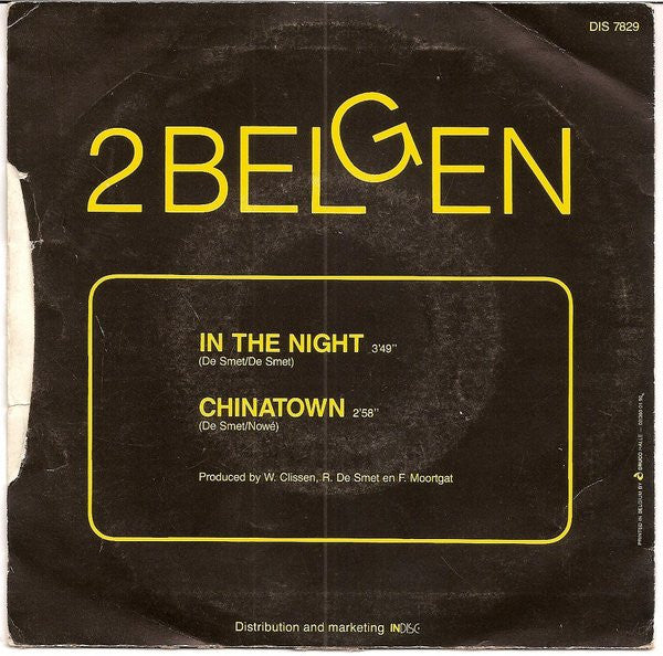 2 Belgen : In The Night (7", Single)