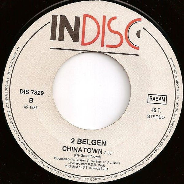 2 Belgen : In The Night (7", Single)
