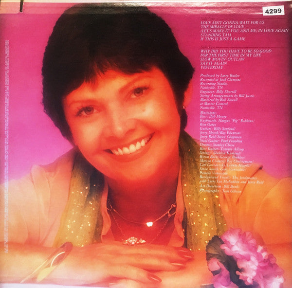 Billie Jo Spears : Love Ain't Gonna Wait For Us  (LP, RE)