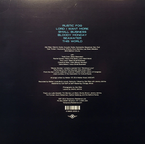 Watter (2) : This World (LP, Album)