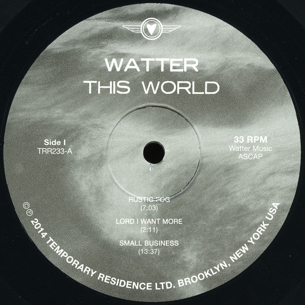 Watter (2) : This World (LP, Album)