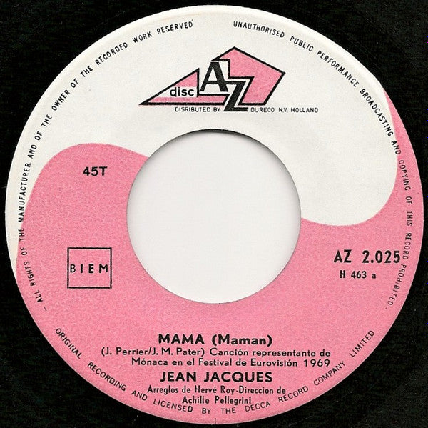 Jean-Jacques : Mama (7", Single)