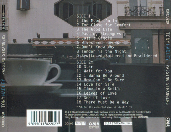 Tony Hadley : Passing Strangers (CD, Album)