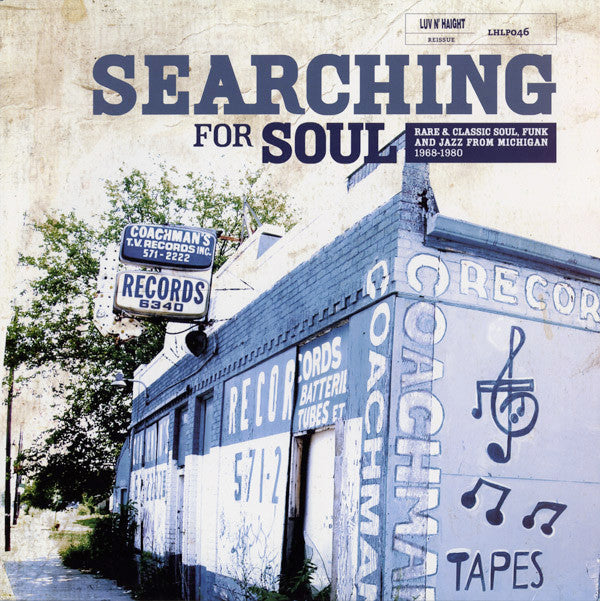 Various : Searching For Soul (Rare & Classic Soul, Funk And Jazz From Michigan 1968-1980) (2xLP, Comp)