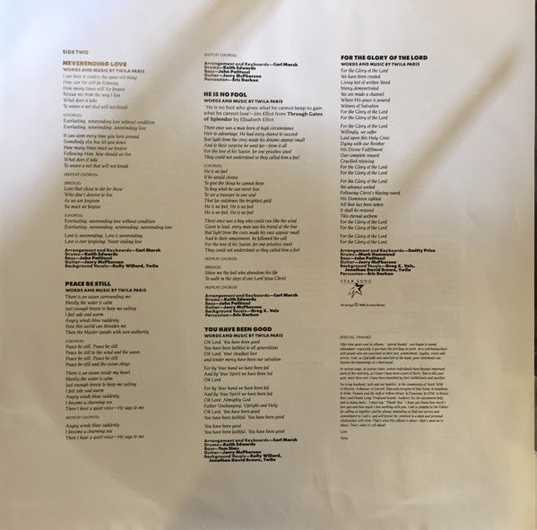 Twila Paris : For Every Heart (LP, Album)