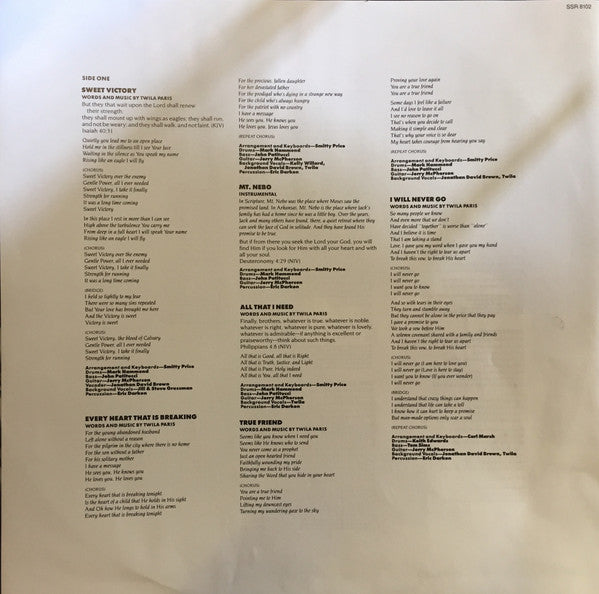 Twila Paris : For Every Heart (LP, Album)