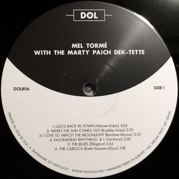 Mel Tormé With The Marty Paich Dek-Tette : Mel Tormé With The Marty Paich Dek-Tette (LP, Album, RE)
