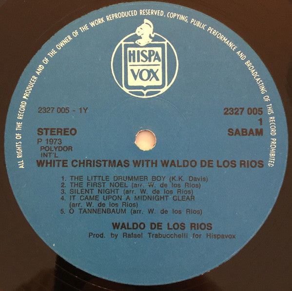 Waldo De Los Rios : Christmas With Waldo De Los Rios (LP)