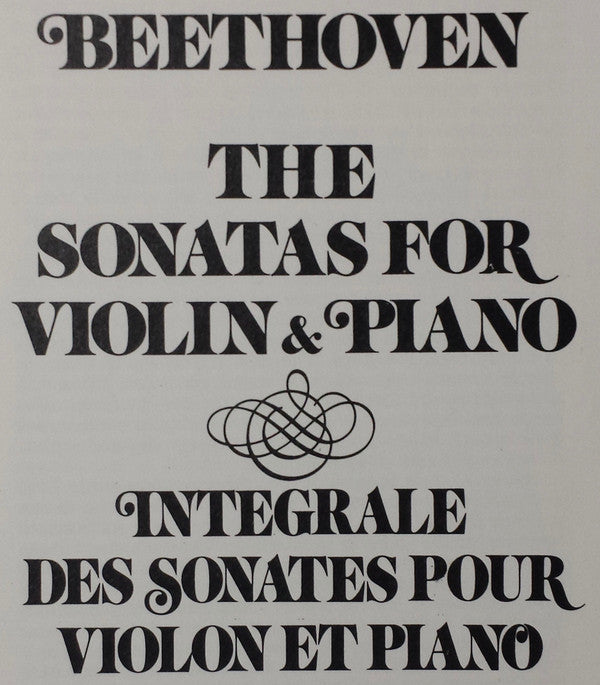 Ludwig Van Beethoven, Itzhak Perlman, Vladimir Ashkenazy : The Sonatas For Violin And Piano (5xLP + Box)