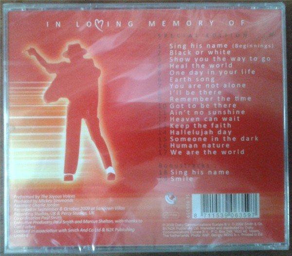 The Joyous Voices : A Black Gospel Tribute To Michael Jackson (CD, Album)