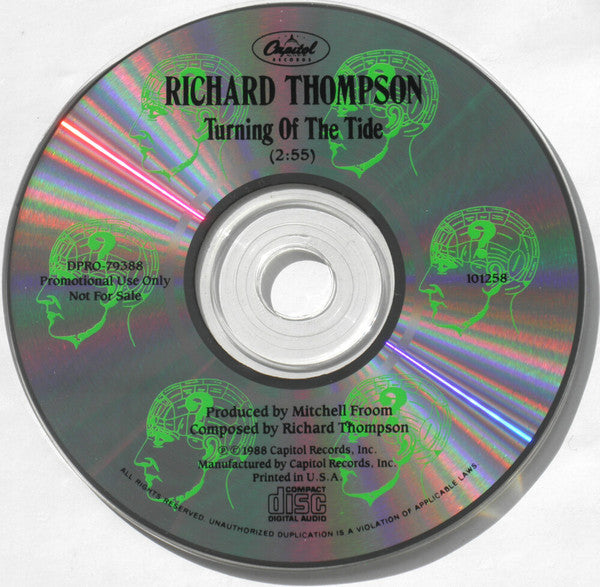 Richard Thompson : Turning Of The Tide (CD, Single, Promo)