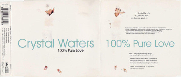 Crystal Waters : 100% Pure Love (CD, Single)