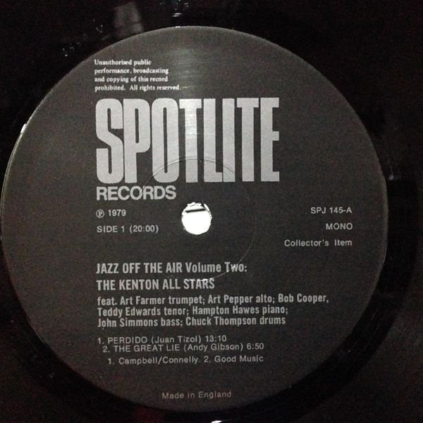 Various : Jazz Off The Air Vol. 2 (LP, Mono)