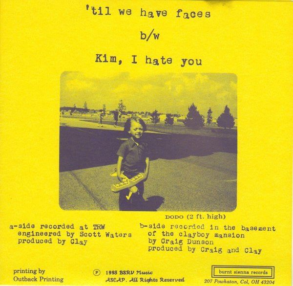 Clay (12) : 'Til We Have Faces (7")